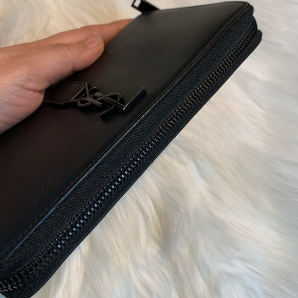 Saint Laurent Classic Monogram Zip Around Wallet Leather - Picture 6 of 17